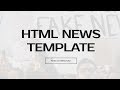 Bootstrap News Template - Free HTML Website Templates