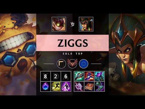 Ziggs Top vs Cassiopeia - EUW Grandmaster Patch 25.15