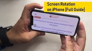 How to Lock/ Unlock Screen Rotation on iPhone 13, 12 (Pro Max), XR, iPhone 11/X: Screen Landscape