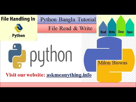 Python Bangla Tutorial 28 File Read Write
