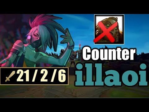 How to Counter illaoi as Akali Mid - Akali vs illaoi | Care4Dash
