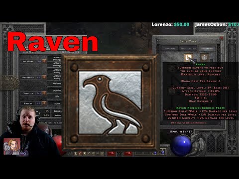D2R Skills & Abilities - Raven (Druid Summoning Tree)