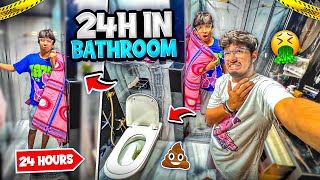 I DID 24 Hours Challenge🤢in Biggest Bathroom  J