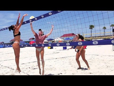 BEACH VOLLEYBALL | Women Amateur Divisions | Game 3 | Clearwater Beach FL 2019 Video