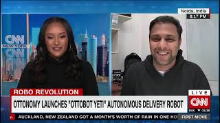 #Ottonomy went LIVE at @CNN with Rahel Solomon and Ritukar Vijay #DeliveryRobot #CNN
