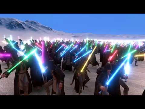 10.000 JEDI vs 40.000 SPARTANS - Ultimate Epic Battle Simulator