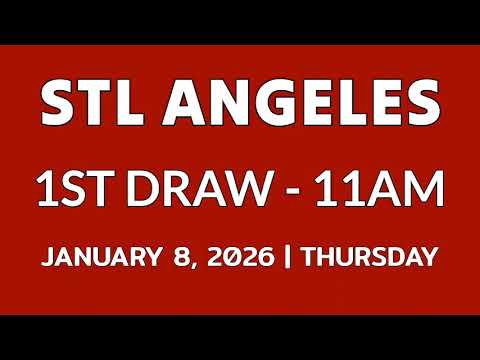 STL ANGELES CITY result today 11am draw January 8, 2026 morning 1st draw result
