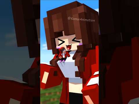 JJ's sister Grows Giant - MAIZEN Minecraft Animation #shorts