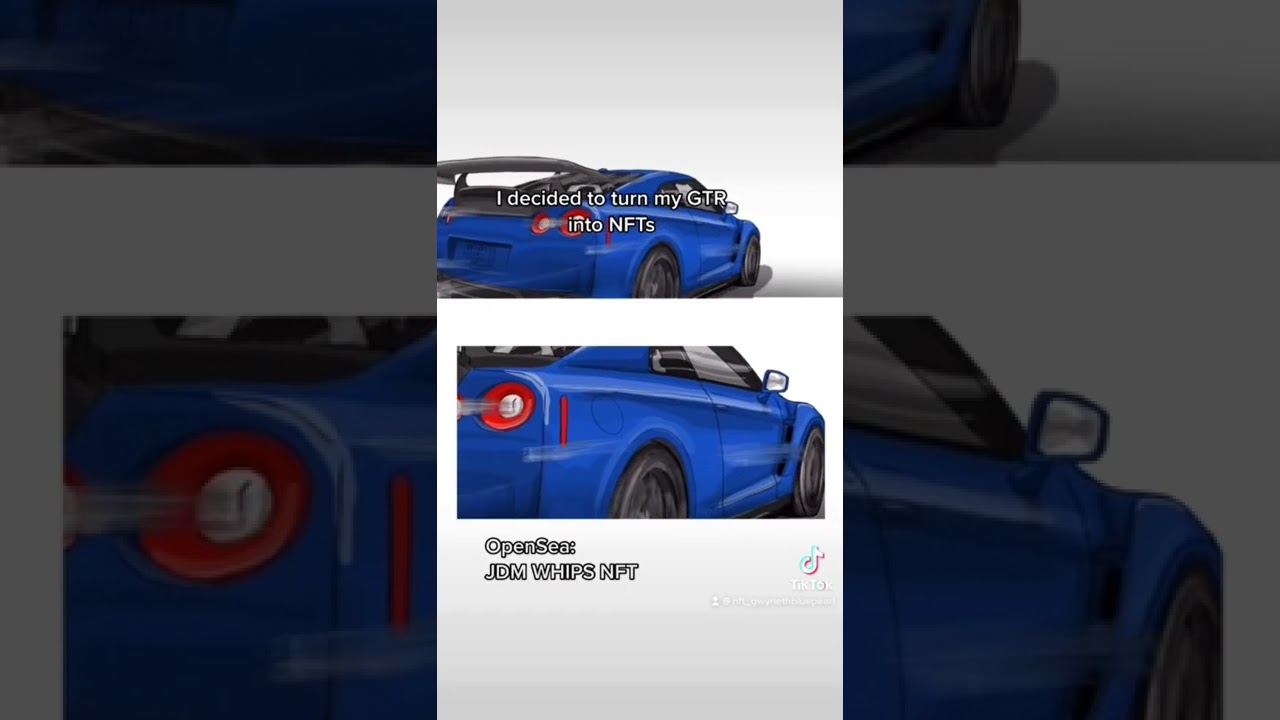 Turned my GTR to NFTs on OpenSea