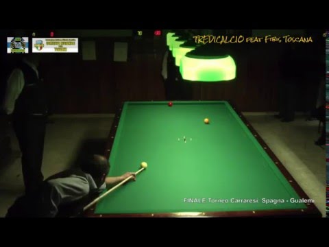 GUALEMI vs SPAGNA - Finale 5°Torneo Biliardo CARRARESI - 28/02/2016 Campi Bisenzio FI.