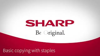 MFP | How to Staple a Document when copying it on a Sharp Multifunctional Printer | How to Videos