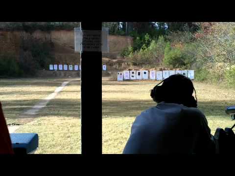 Me shooting my old 22 pump rifle