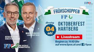 Frühschoppen der FPÖ am Hartberger Oktoberfest 2026 mit Herbert Kickl & Mario Kunasek