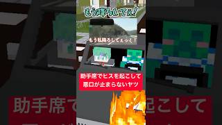 助手席でヒスを起こし悪口が止まらないVtuber【妹に運転を教える】【配信切抜き】【マイクラアニメ】【マインクラフト】