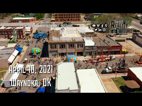 04.10.2021 Waynoka, OK and Downtown Carnival - "NO AUDIO" - RAW DJI Mavic 2 Pro ND32 Vid