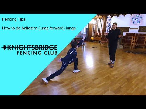Fencing Tips How to do balestra jump forward lunge