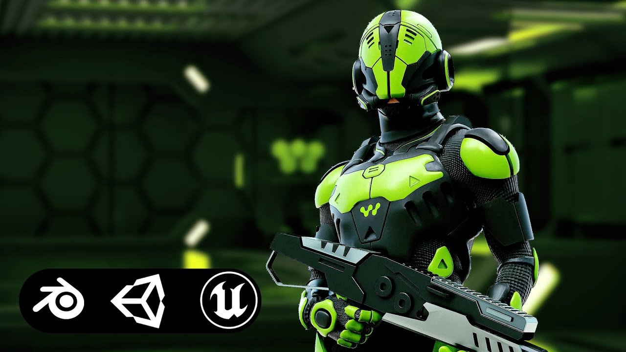 Mecha Soldier-O Auto-Rig Pro Rigged For Mixamo Unreal Engine Unity 3D Model