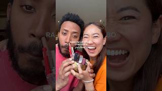 🇨🇺🇯🇵GRWM with my Cuban bf💄😂 Random lip combo challenge💫 #internationalcouple