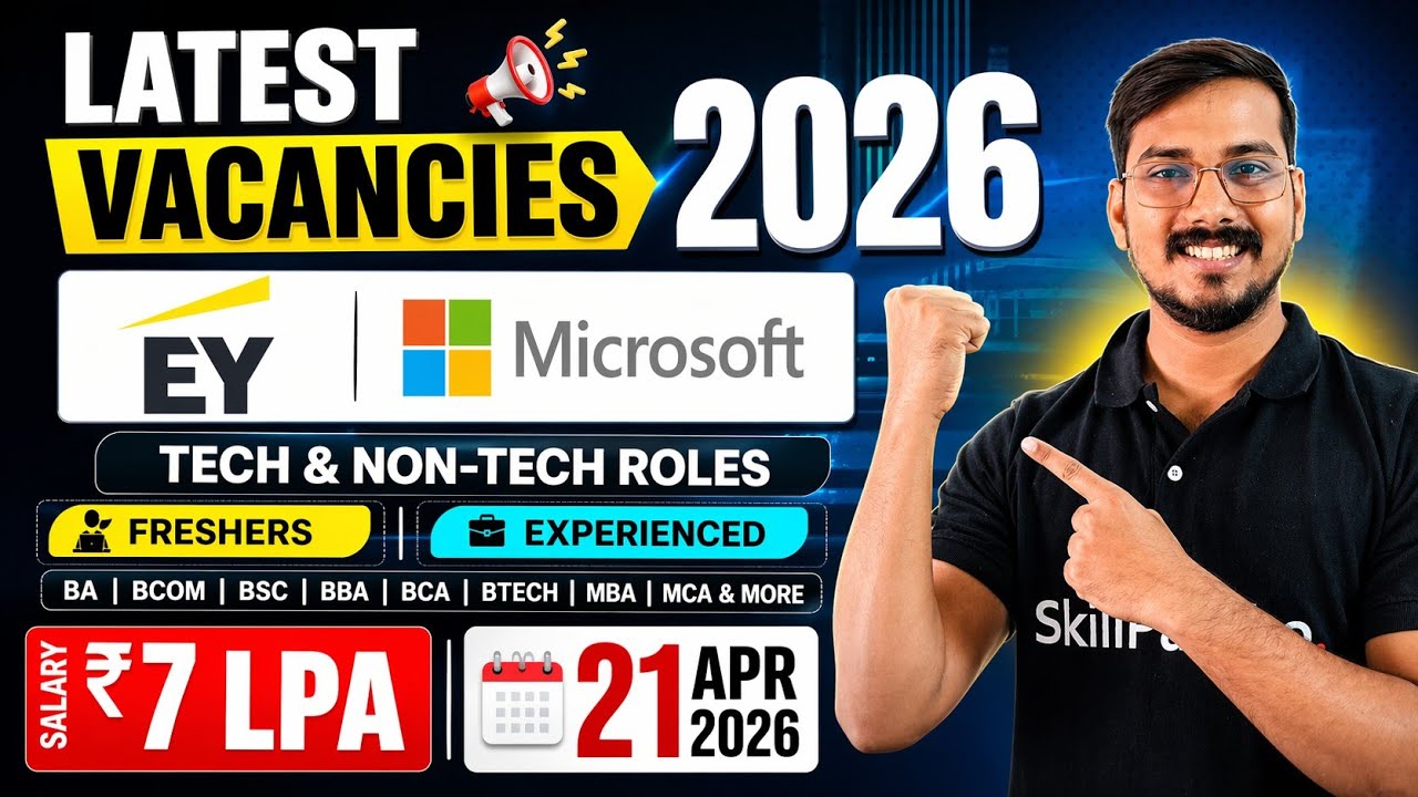 Latest Jobs 2026 🚀 | Microsoft + EY Internship + ABB + Optum Hiring | Apply Now