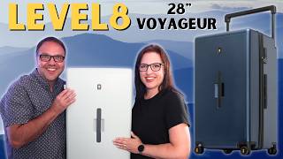 LEVEL8 Voyageur 28” Luggage Overview | Best Hardside Suitcase in Celadon & Navy!