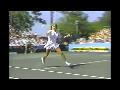 Steffi Graf vs. Chris Evert Hilton Head 1986 F 💗 (first win)