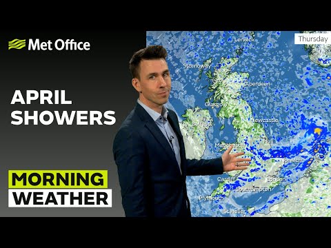 25/04/24 – April showers – Morning Weather Forecast UK – Met Office Weather