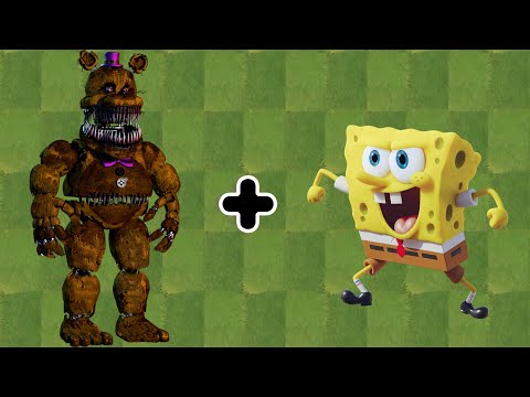 Five Nights At Freddy's + Spongebob | Plants vs Zombies Animation