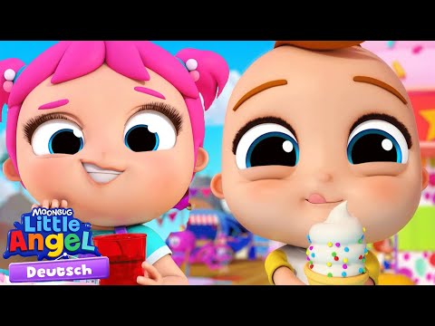 Welcher Geschmack ist das? 🍦🍌 Little Angel Deutsch Kinderlieder