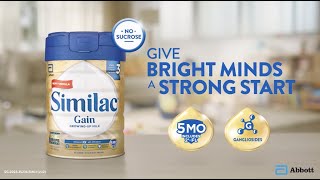 Download lagu New & Improved Similac® Gain | Give bright minds a strong start | Growing up milk Stage 3 mp3