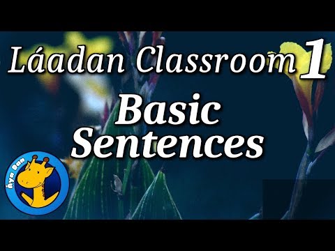 Láadan Classroom - Lesson 1: Basic Sentences (Láadan 🔸 Rachel's Conlang Channel)