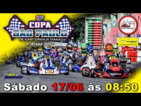 COPA SÃO PAULO DE KART KGV | 5ª Etapa 2023 | AO VIVO