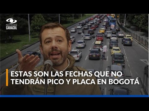 Bogotá tendrá cambios en el pico y placa para temporada de fin de año: ¿cuáles son?