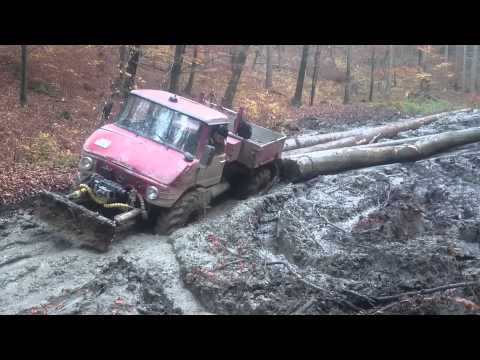 Mercedes unimog Lubo 4 waldarbeiter wald extrem