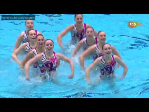 Great Britain (GBR) Team Free Final Berlin European Aquatics Championships 2014