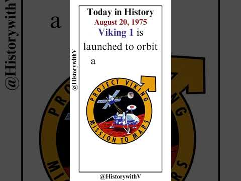 Today in History - August 20, 1975 #viking #viking1 #nasa #mars #space #missiontomars #launched