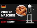 Commercial Churro Machine – 5 L Hopper – Manual Press – Stainless Steel – 5 Star Nozzles Ø15–25 mm – 590 mm Height