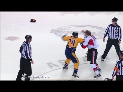 Colin Greening vs Eric Nystrom Jan 11, 2014