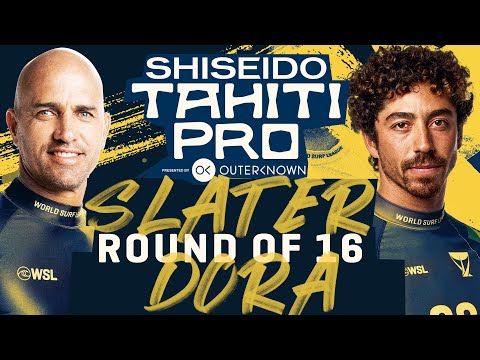 Kelly Slater vs Yago Dora | SHISEIDO Tahiti Pro - Round of 16 Heat Replay