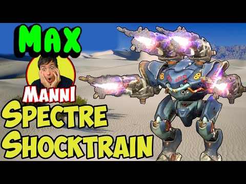 NEW MAXED Spectre Shocktrain War Robots Gameplay OP ALARM - WR