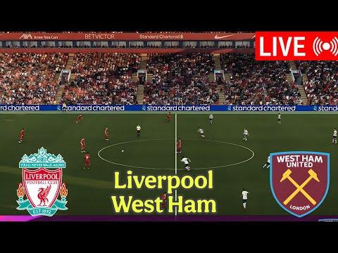 Liverpool vs West Ham United Premier League 2026 – VideoGame eFootball Simulation