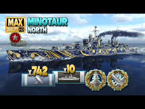 Cruiser Minotaur: Huge 323k in Ranked battle - World of Warships