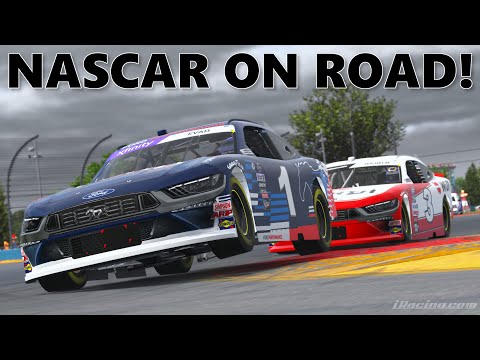 It's like wrestling with a Grizzly Bear! | iRacing XFinity at Watkins Glen