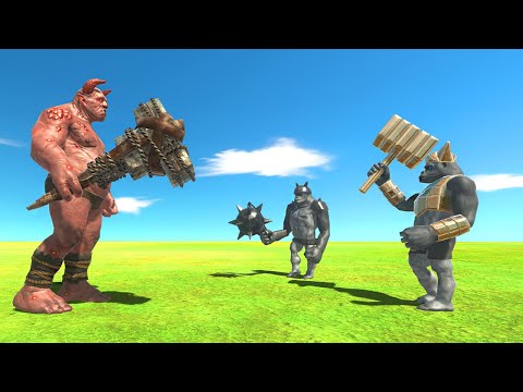 INFERNALS VS MUTANT PRIMATES (Ogre Lord, Ghor Hummer) - Animal Revolt Battle Simulator