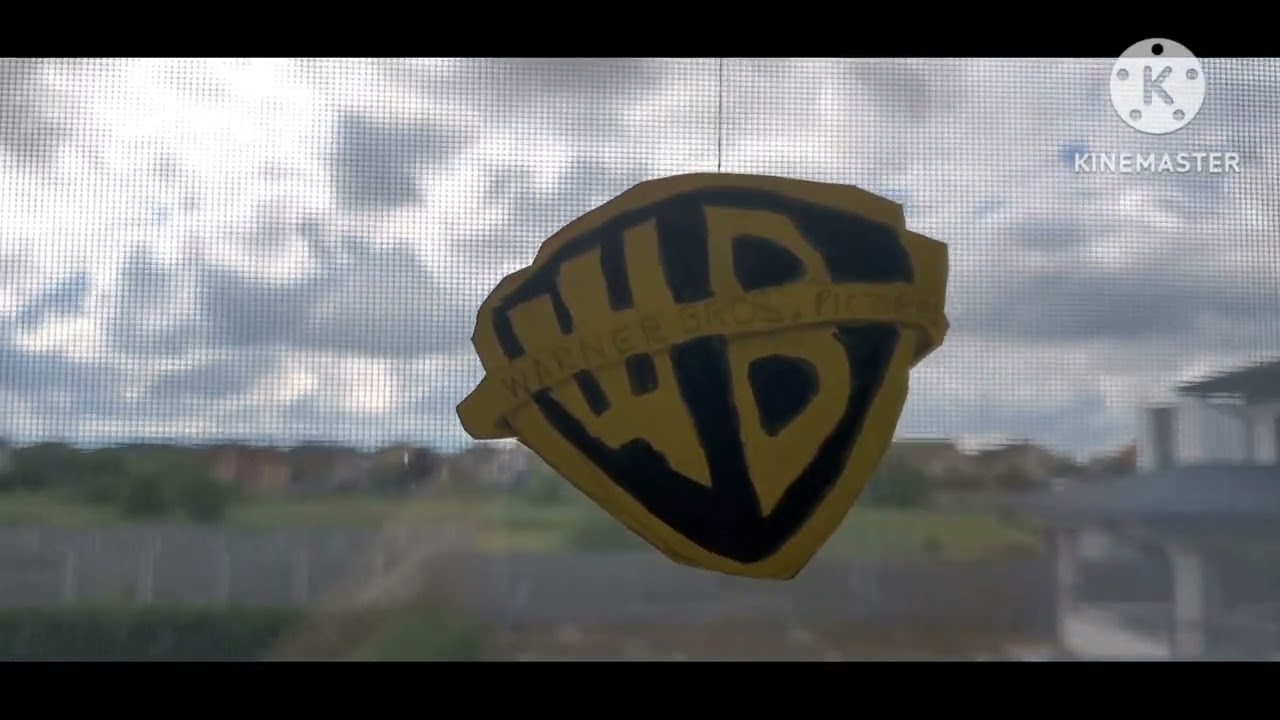 Warner Bros logo recreated in paper