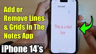 iPhone 14/14 Pro Max: How to Add or Remove Lines & Grids In The Notes App