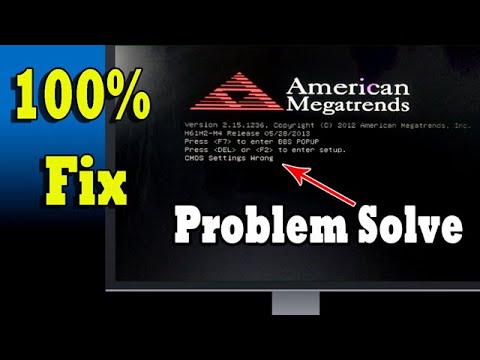 How to Fix CMOS Setting Wrong || Desktop Cmos Setting Wrong Problem Fix || Hindi me
