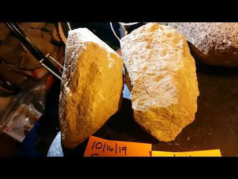 Samples 1 and 2 meteorite potential window matrix metals & gems