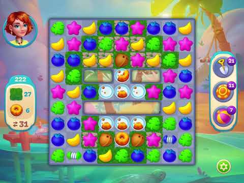 Hawaii Match-3 Mania Level 222 - No Boosters - FULL STORY - CaroGamesNL