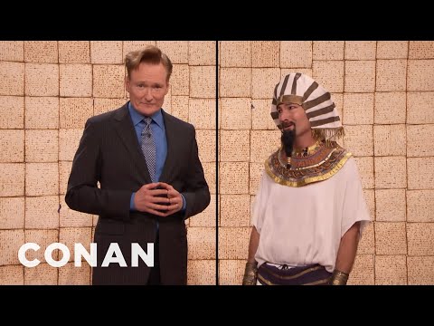 The 2nd Annual Conan Throwing A Pharaoh Through A Wall Of Matzo | CONAN on TBS