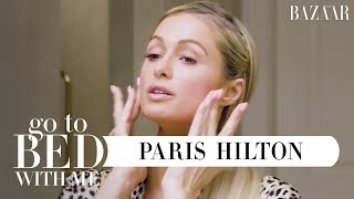 Paris Hilton's Nighttime Skincare Routine | Go To Bed With Me | Harper's BAZAAR video